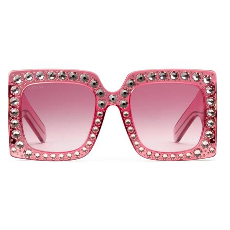 gucci sunglasses pink crystals|vintage pink gucci sunglasses.